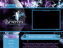 Tablet Screenshot of beverlysdancegardendale.com